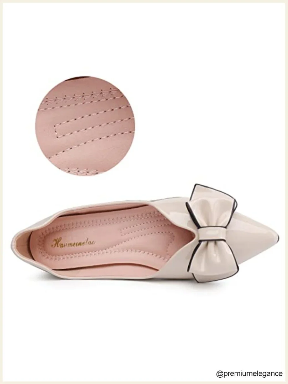Women's Pointed Toe Ballet Flats Slip-On Dress Shoes
